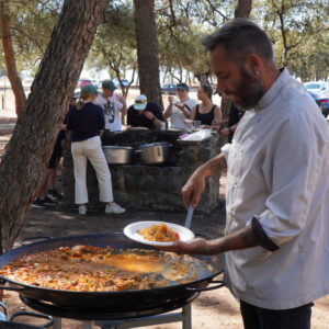 E-bike and Paella team building